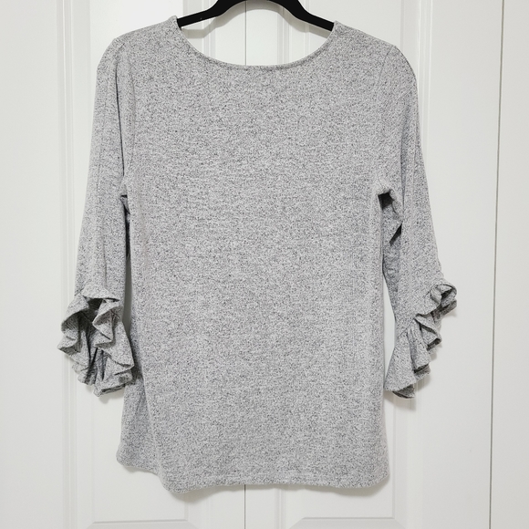 ANN TAYLOR Grey Top - Picture 7 of 9